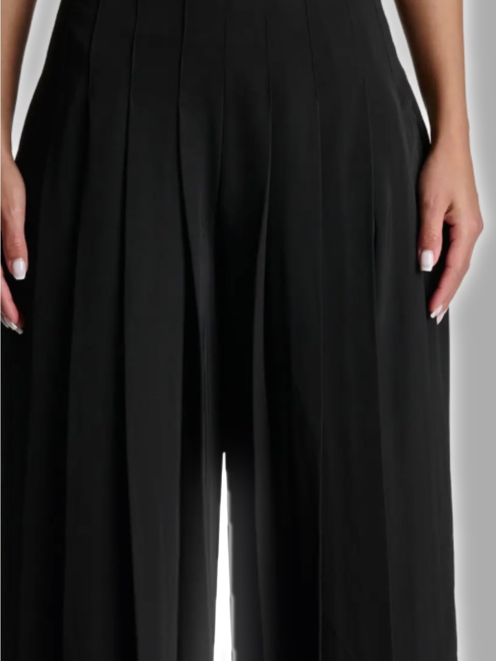 Derek Lam Black Wide-Leg Dress Pants